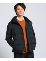 シームレス 千鳥ジャカードテクノダウン ブルゾン/ブラック(019)