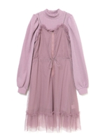 シアーキャミセットリブワンピース/ラベンダー