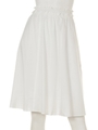 シャーリングギャザースカート/ホワイト