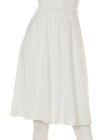 シャーリングギャザースカート/ホワイト
