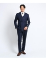 シャドーストライプスーツ　Fabric by DORMEUIL/ダークネイビー(394)
