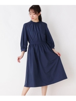 シルキーブロードワンピース/ネイビー(093)