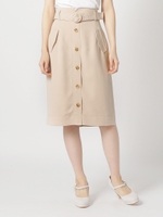 シングルボタンコクーンスカート/ベージュ