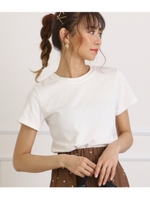 シンプルタイトTシャツ/ホワイト(001)