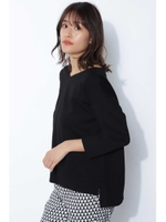 ジャージプルオーバーカットソー/ブラック(010)