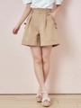 ジュジュリュバンショートパンツ/ベージュ
