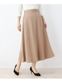 スパンブロードAラインスカート/キャメル(041)