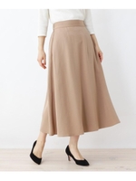 スパンブロードAラインスカート/キャメル(041)