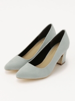 スプリングチャンキーヒールパンプス/青系