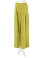 センターラインカラーワイドパンツ/ライム