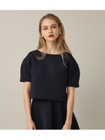 ダンボールニットボリュームTOP/NVY