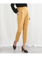 ツイルシンプルテーパードパンツ/マスタード(044)