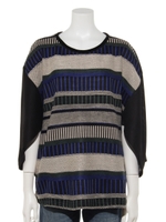 デザインプルオーバー/ブラック