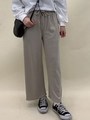 ニットコールリブワイドパンツ/ベージュ