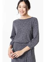 ニットセットアッププルオーバー/ネイビー杢(120)