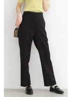 ハイウエストセミテーパードパンツ/ブラック(010)