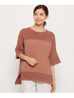 ハイツイストストレッチプルオーバー/ライトオレンジ(066)