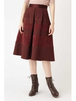 ハリエットボーダースカート/PLUM(070)