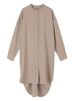 バックツイストロングシャツ/グレージュ