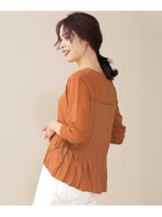 バックプリーツニットプルオーバー/ピンクベージュ6(096)