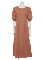 パフスリーブワンピース/ORANGE