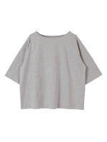 ビッグシルエットコットンTシャツ/杢グレー