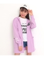 フーディーカーディガン×Tシャツセット/ラベンダー(023)