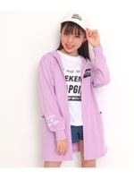 フーディーカーディガン×Tシャツセット/ラベンダー(023)