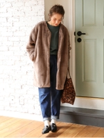 ファーロングコート/モカ