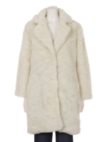 フェイクファーＢＩＧ衿コート/生成