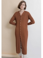 ブークレーリブ2WAYワンピース/ブラウン