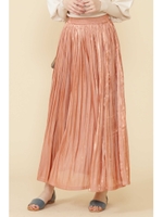 ブライトワッシャーマキシスカート/ピンク(090)