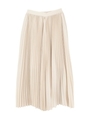 プリーツスカートライクパンツ/ライトベージュ