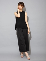 プリーツプチハイトップス/ブラック