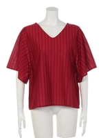 プルオーバーカットソー/レッド