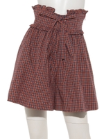 ベーカリーガールキュロット/レッドチェック