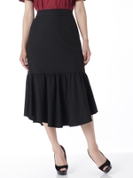 ベルト付きマーメイドスカート/ブラック