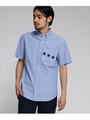 ポケットスター オックス半袖シャツ/ブルー(092)