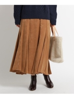 マロンサテンマキシスカート/ブラウン(042)