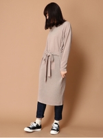 ミルウエストマークワンピース/ベージュ