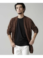 モール着流しカーディガン/ブラウン(050)