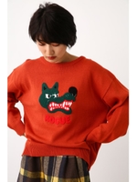 モコモコドッグニットトップス/D/ORG3