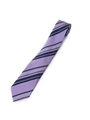 ランダムストライプ　ネクタイ/ライトパープル(381)