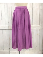 ランダムプリーツローンスカート/パープル
