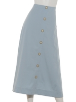 リネンセットアップスカート/SAX/サックス