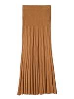 リブニットスカート/マスタードイエロー