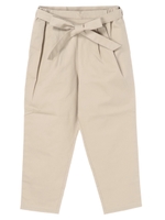 リボン付きテーパードパンツ/ベージュ