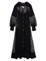 レースガウンワンピース/BLK