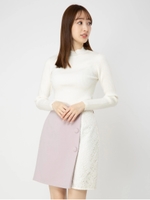 レースコンビタイトスカート/ラベンダー