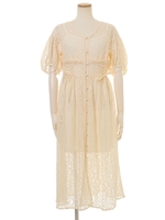 レースロングワンピース/ホワイト